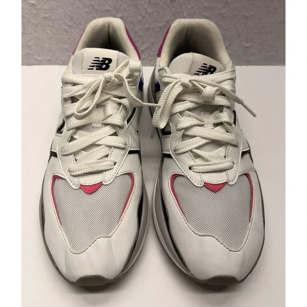 New Balance 57/40 M5740RRB White Pink Blue Black Casual Running Shoes Size 12